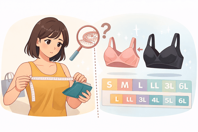 ジニエブラとスロギーサイズ選びのポイント