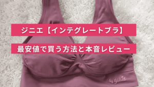 ジニエインテグレートブラ最安値