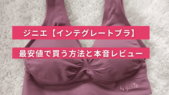 ジニエインテグレートブラ最安値