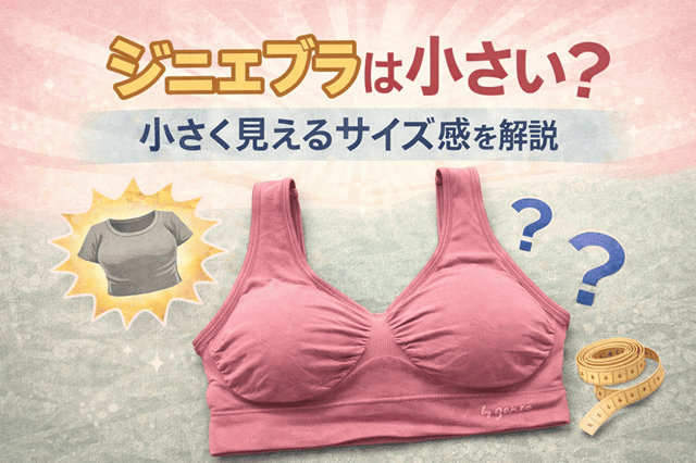 ジニエブラは小さい？小さく見えるサイズ感
