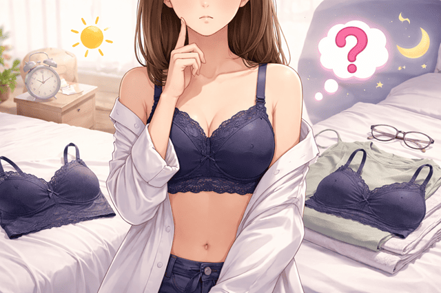 ナイトブラを一日中つけたらダメか