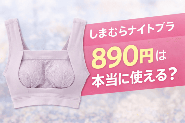 しまむらナイトブラ890円