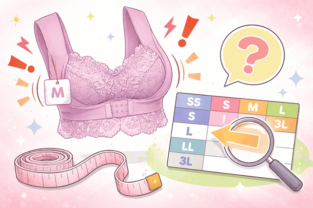 ハニーズサイズ選びでナイトブラがきつい理由 