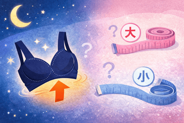 ナイトブラが上がってくる原因はサイズ